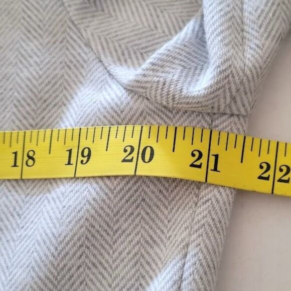 Bagatelle Collection - Oversized Long Cardigan Blazer Grey Open Front | Sz L - Picture 9 of 10